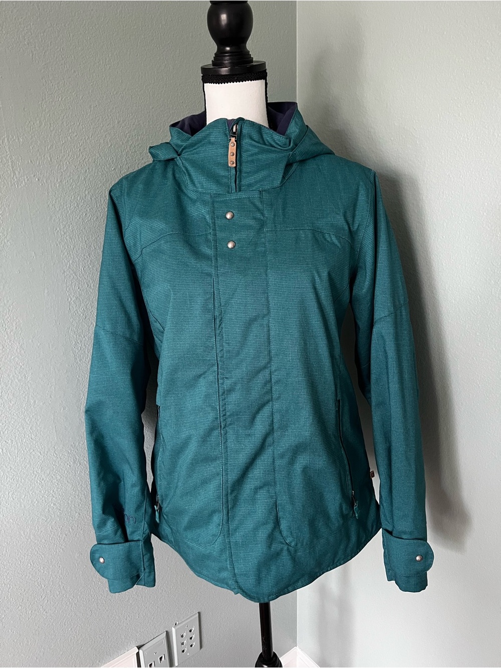 Burton Ski Jacket Size L Women's Snowboarding Dry Ride Aqua